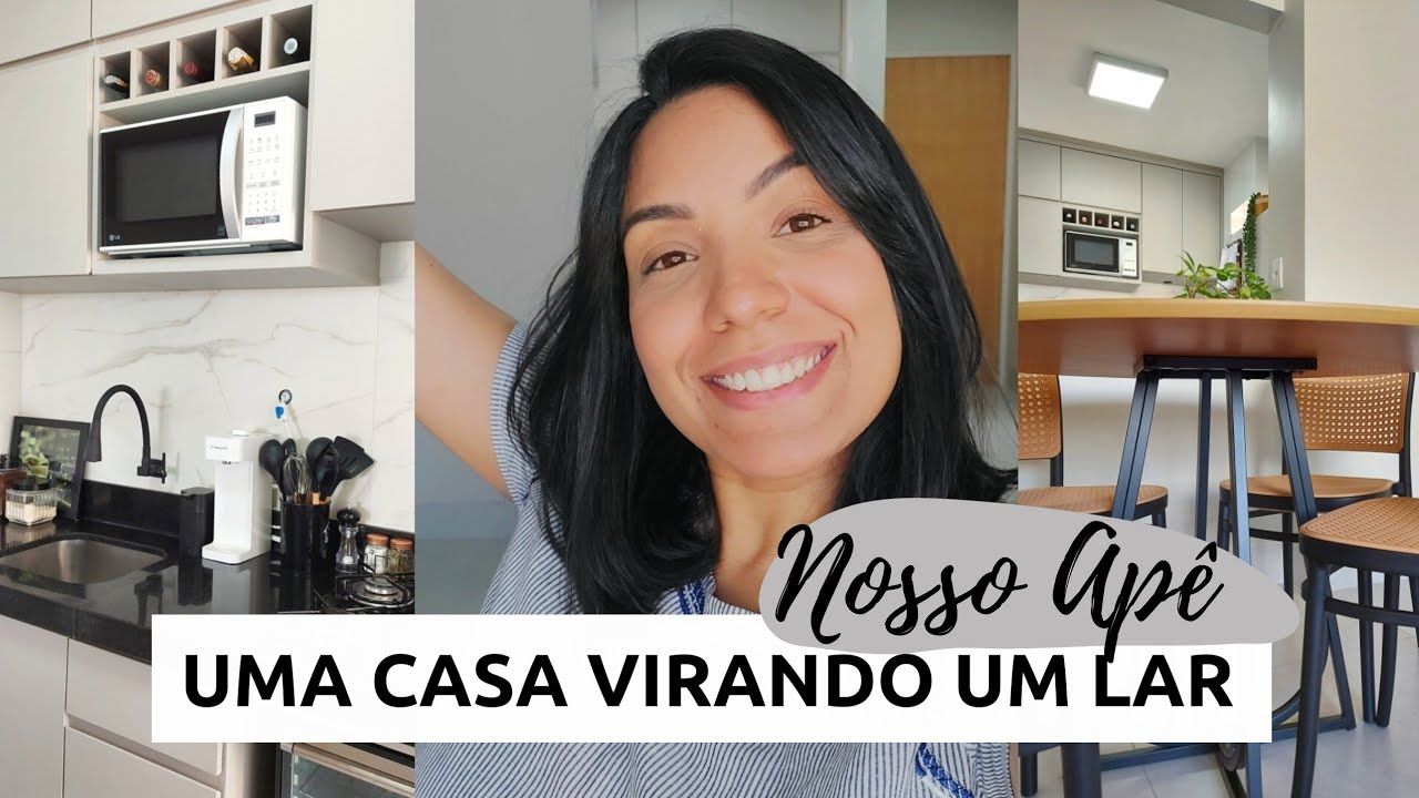Atualizações do APÊ NOVO - Mesa de jantar, armário planejado da cozinha e ar condicionado portátil