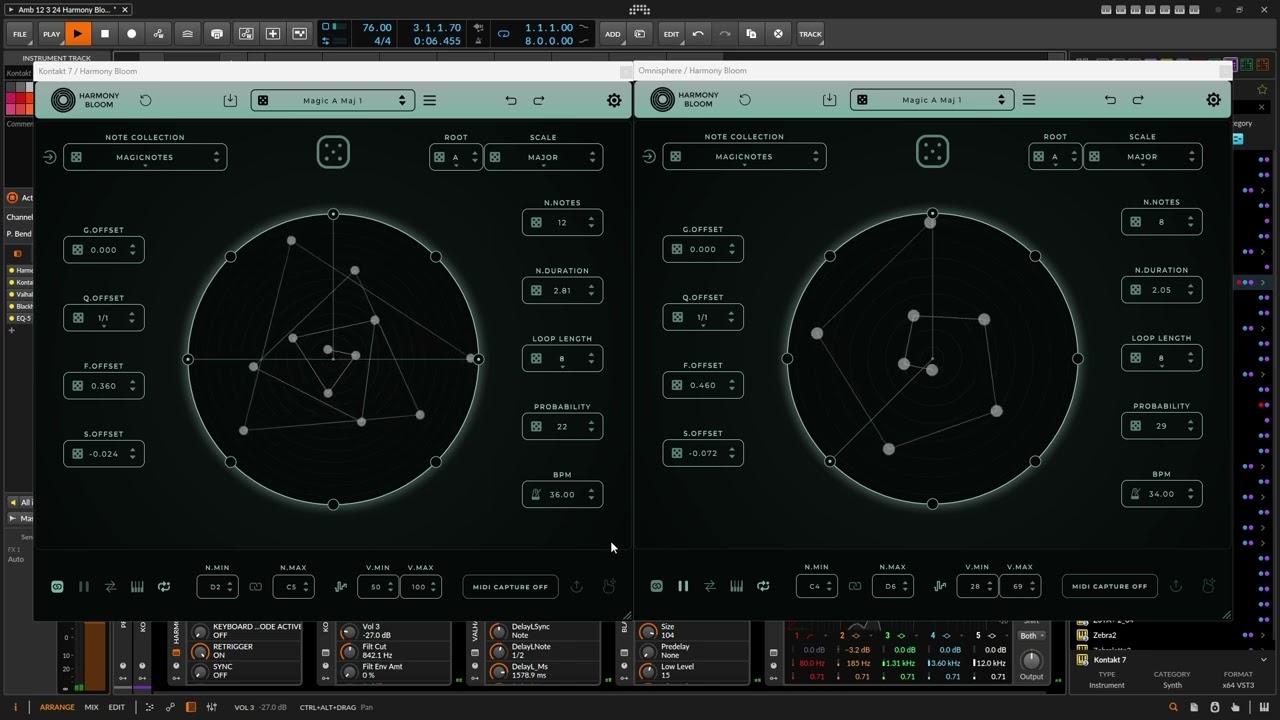 Harmony Bloom x2 Short Ambient Demo