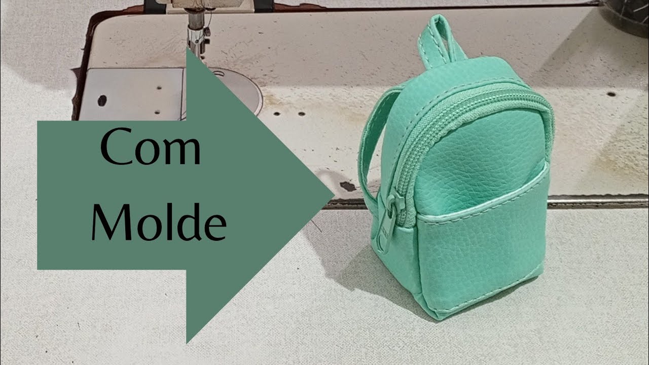 Chaveiro mini mochila 🎒 passo a passo 