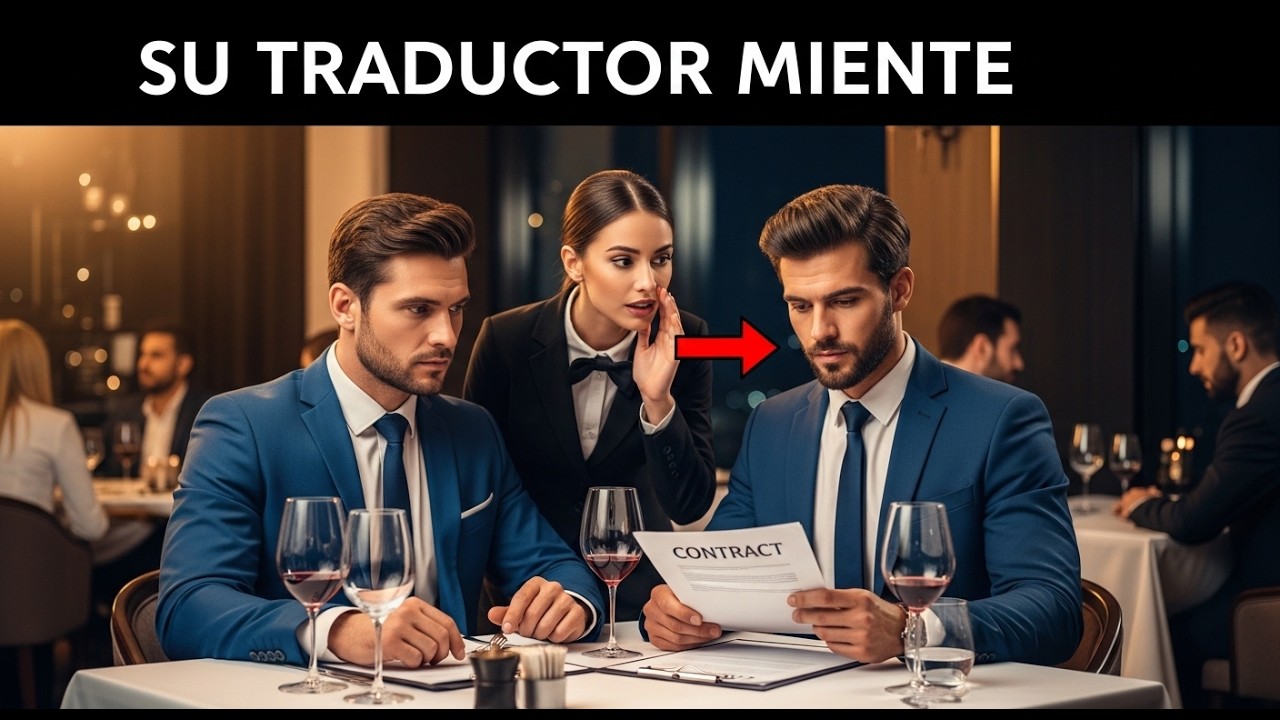 “¡No Confíes en Tu Traductor!” — Una Mesera Revela la Verdad Antes de un Acuerdo Alemán