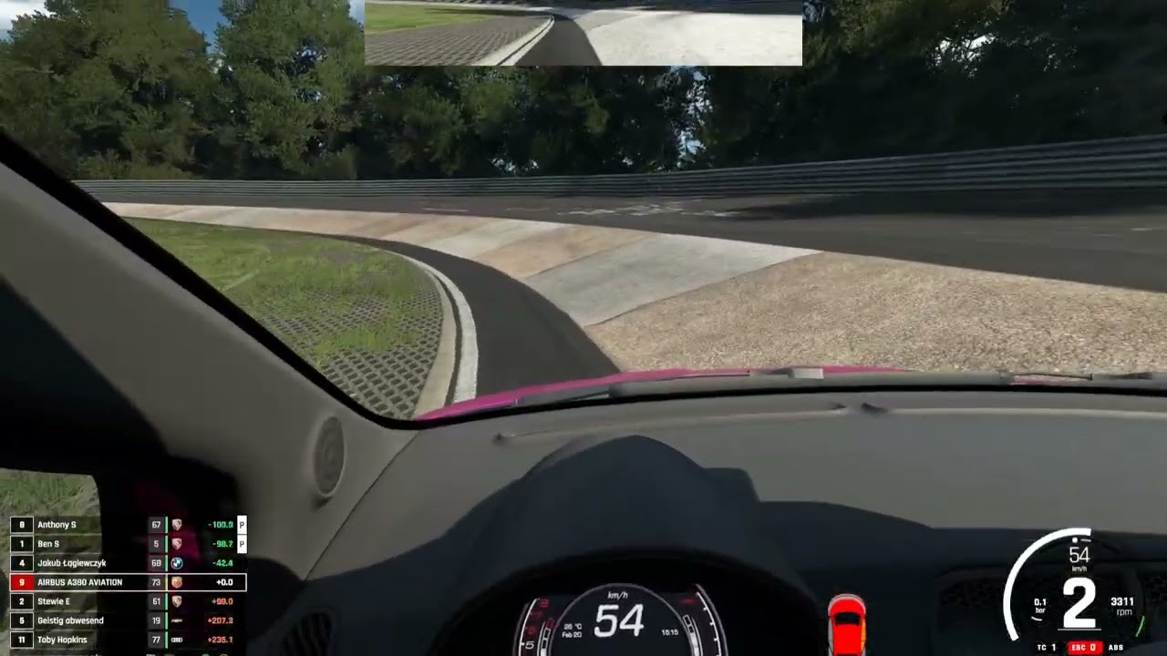 Asseto corsa Evo je découvre la nordschleife tourist en Abarth en musique et en multijoueur 