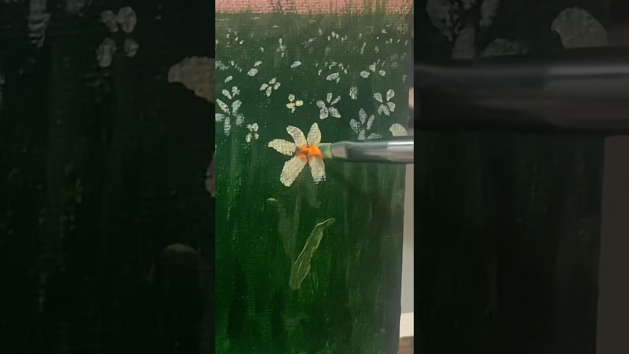 How to Paint: a 💐Flower Field💐 (beginner-friendly!) #paintingtutorial
