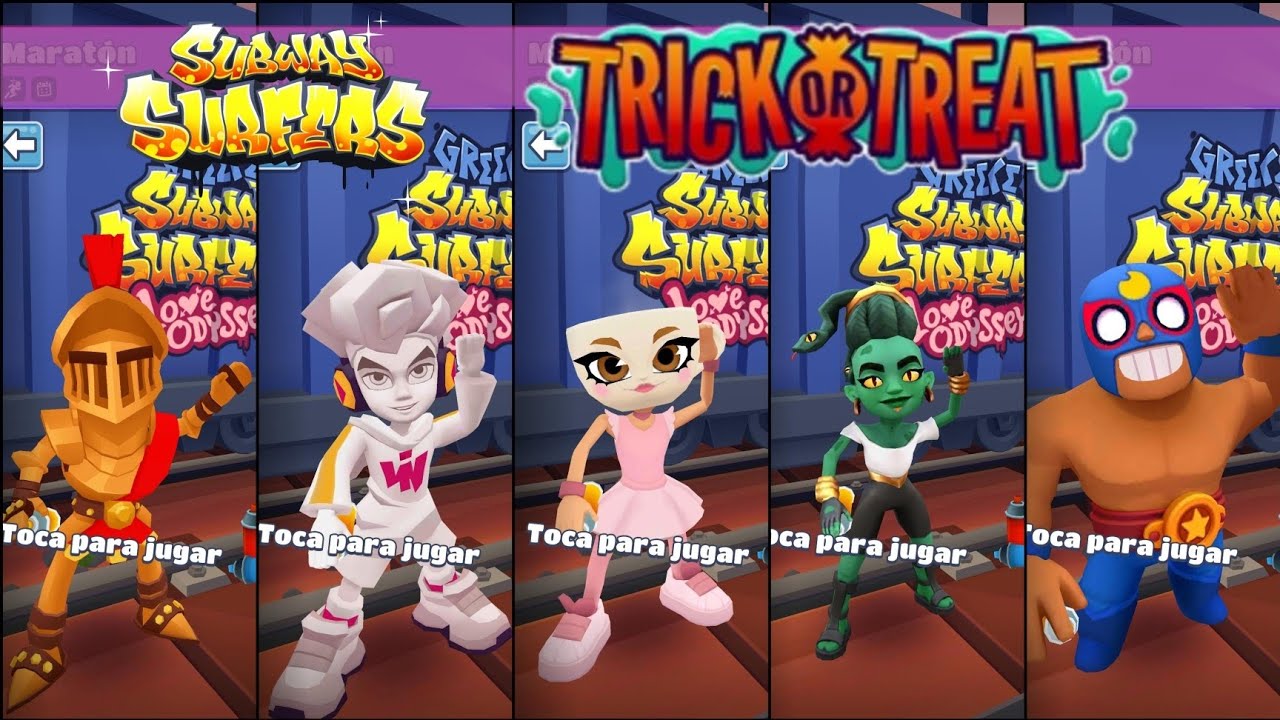 5 Different Characters in Trick or Treat | Subway Surfers Greece 2025