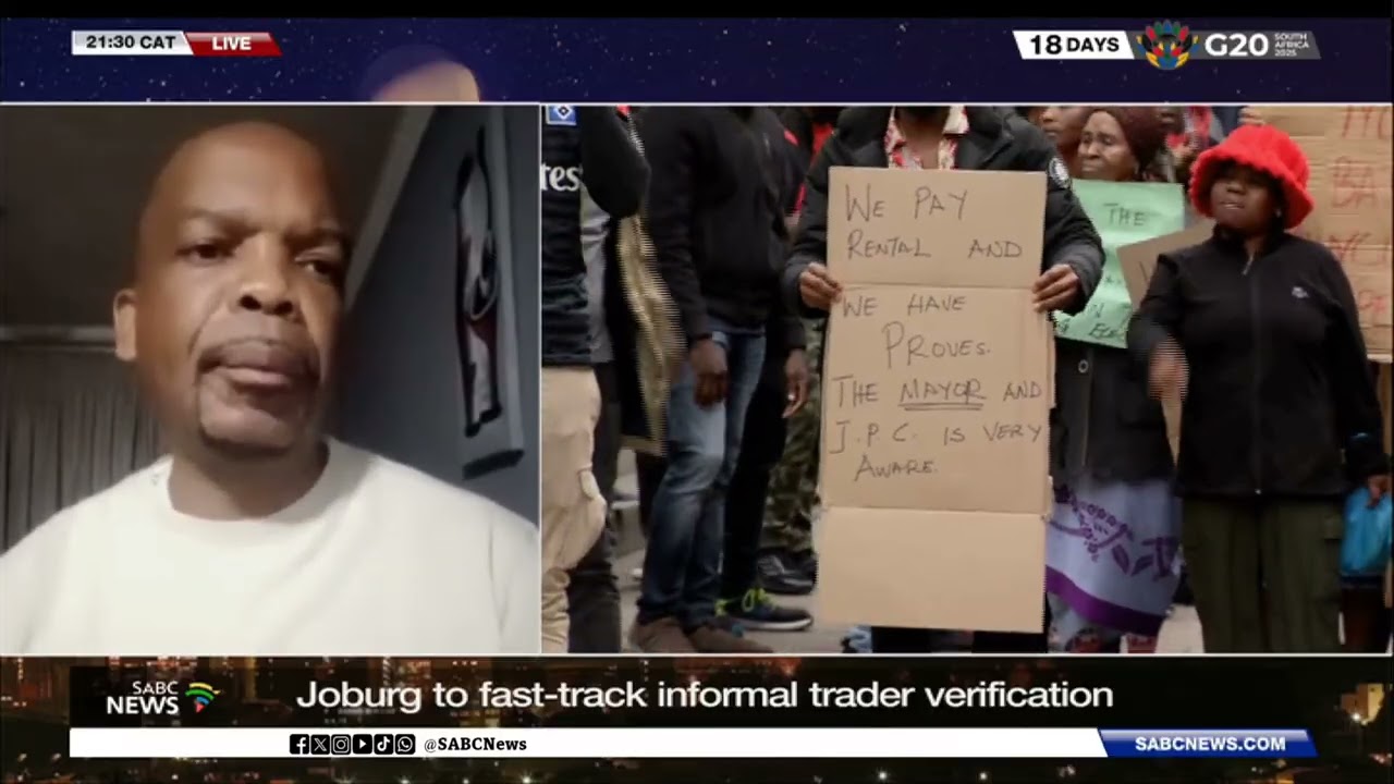 Big relief for Jozi informal traders, to be verified