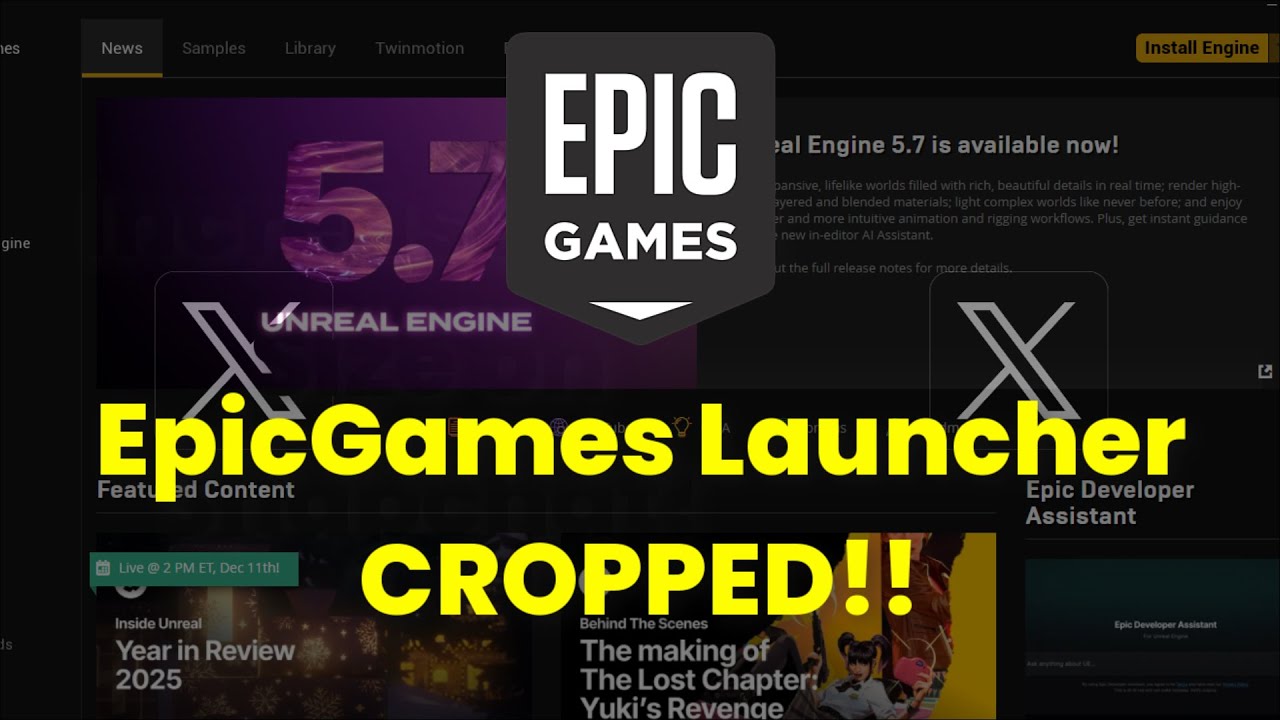 Fix - EpicGames Launcher Cropped - Display Screen Error - Scaling Recommended Resolution - 2026