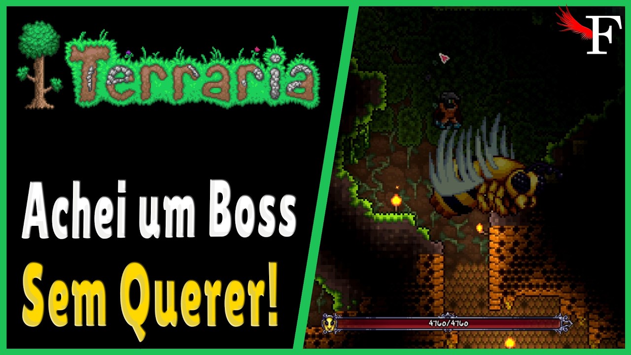 Achei um Chefe SEM QUERER explorando a Jungle - Terraria - #3 PTBR