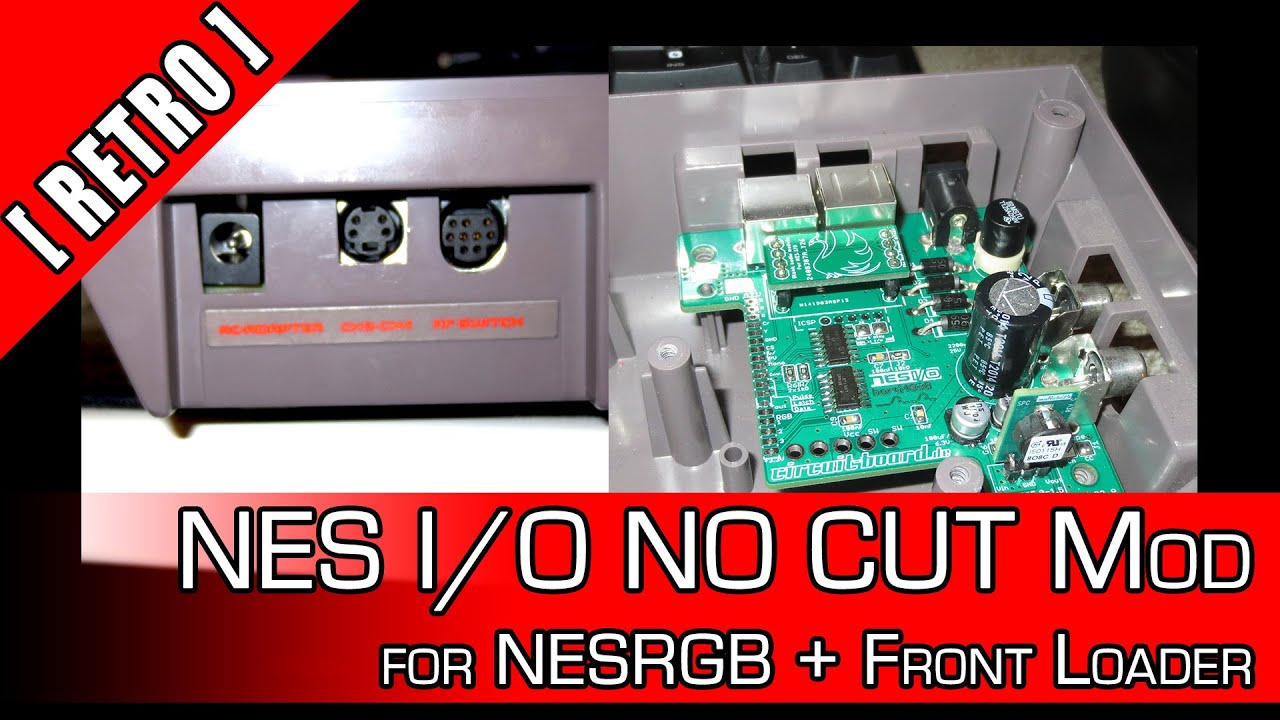 [Retro] NES I/O NOCUT MOD for Front Loader