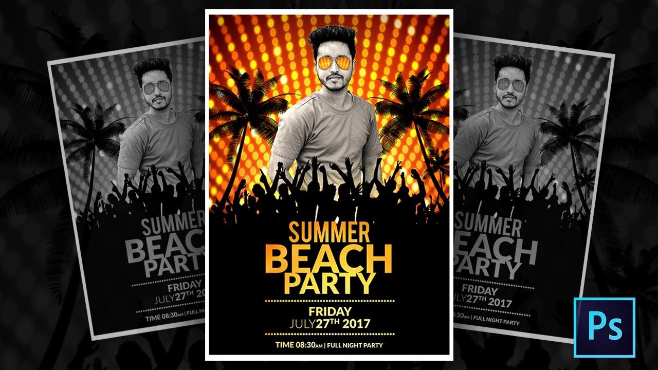 How To Make a Summer Party Flyer In Photoshop
