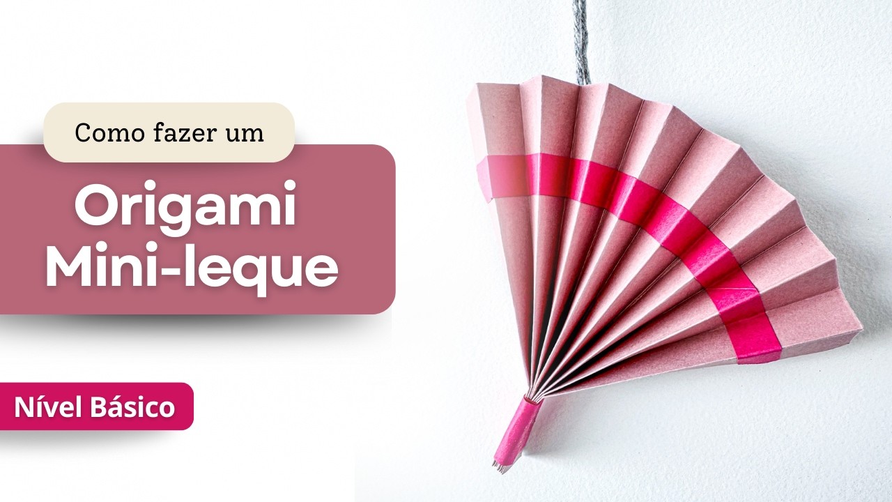 Origami de Papel de Mini Leque FÁCIL de FAZER | por Karui Atelie