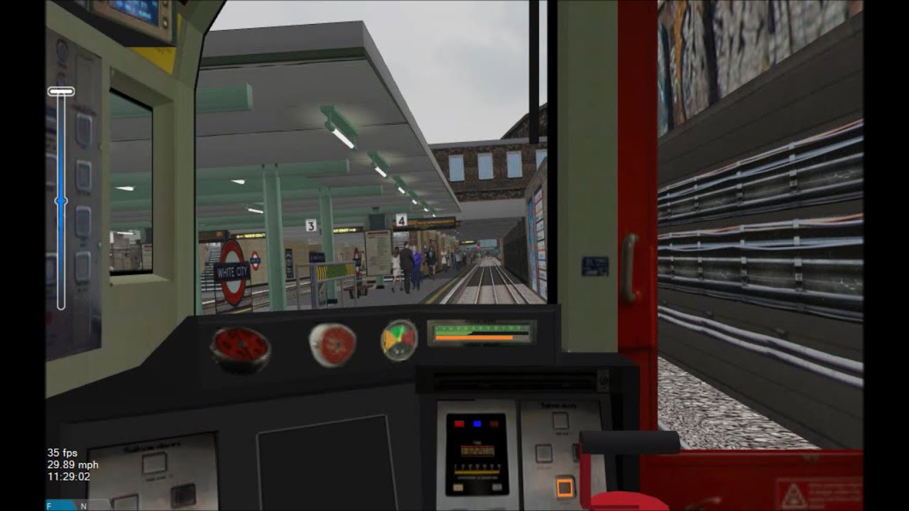 OpenBVE HD: London Underground Central Line 1992TS Cab Ride ATO Mode Ealing Broadway - Liverpool St.