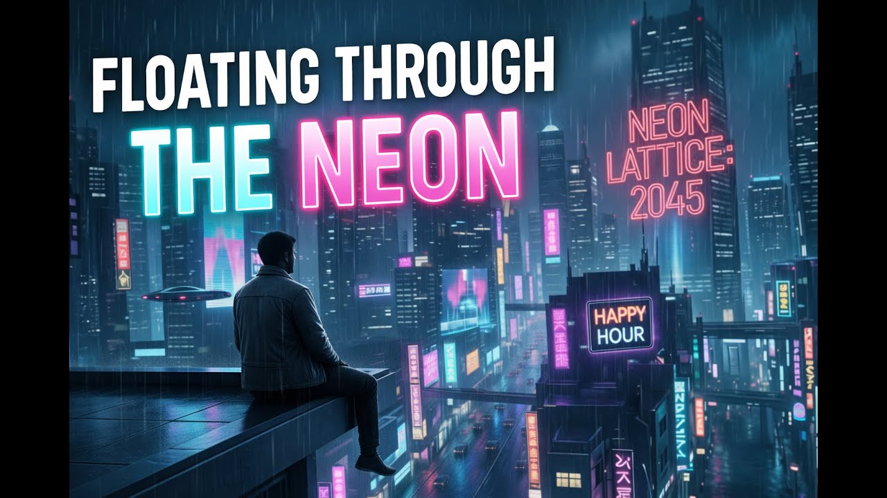 Floating Through The Neon | Futuristic Ambient Lo-Fi (2045)