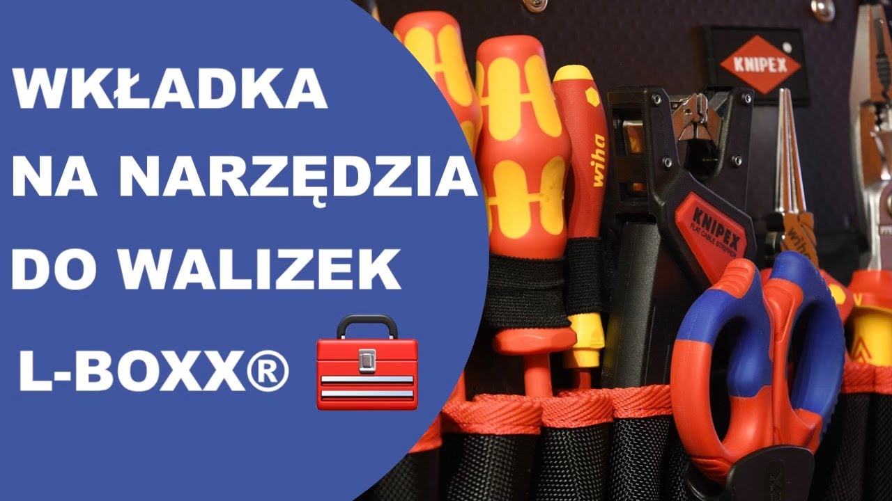 Wkładka KNIPEX 00 21 19 LB WK na narzędzia do walizek Bosch L-BOXX, LS-BOXX
