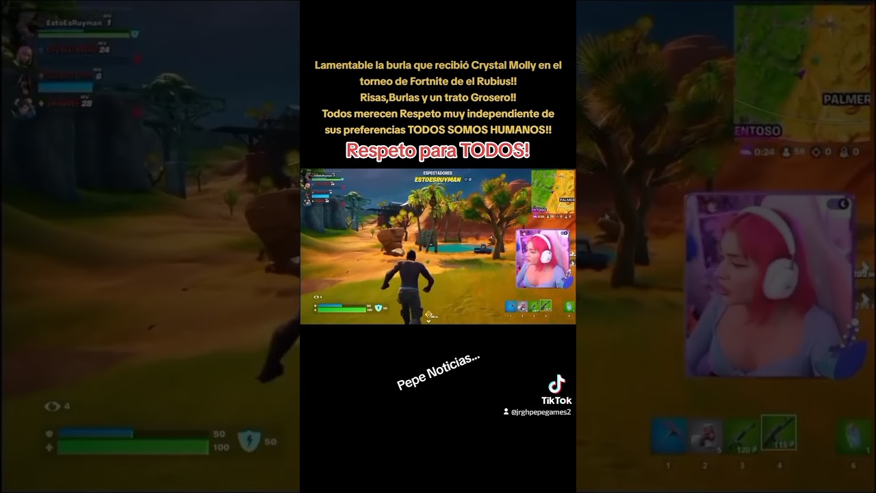 Lamentable Homofobia a Crystal Molly #fortnite #forniteclip #crystalmolly #fortniteog #rubius