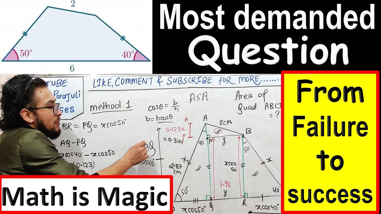 Most demanded amazing question|| From failure to success ||math is magic || watch in 1080p