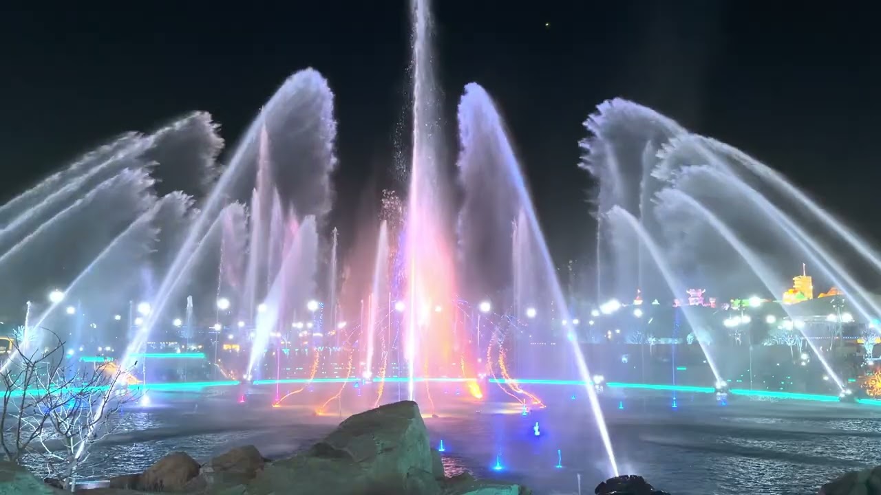 [4K]  The Cosmos Fountain Show at Universal's Epic Universe, Universal Orlando Resort