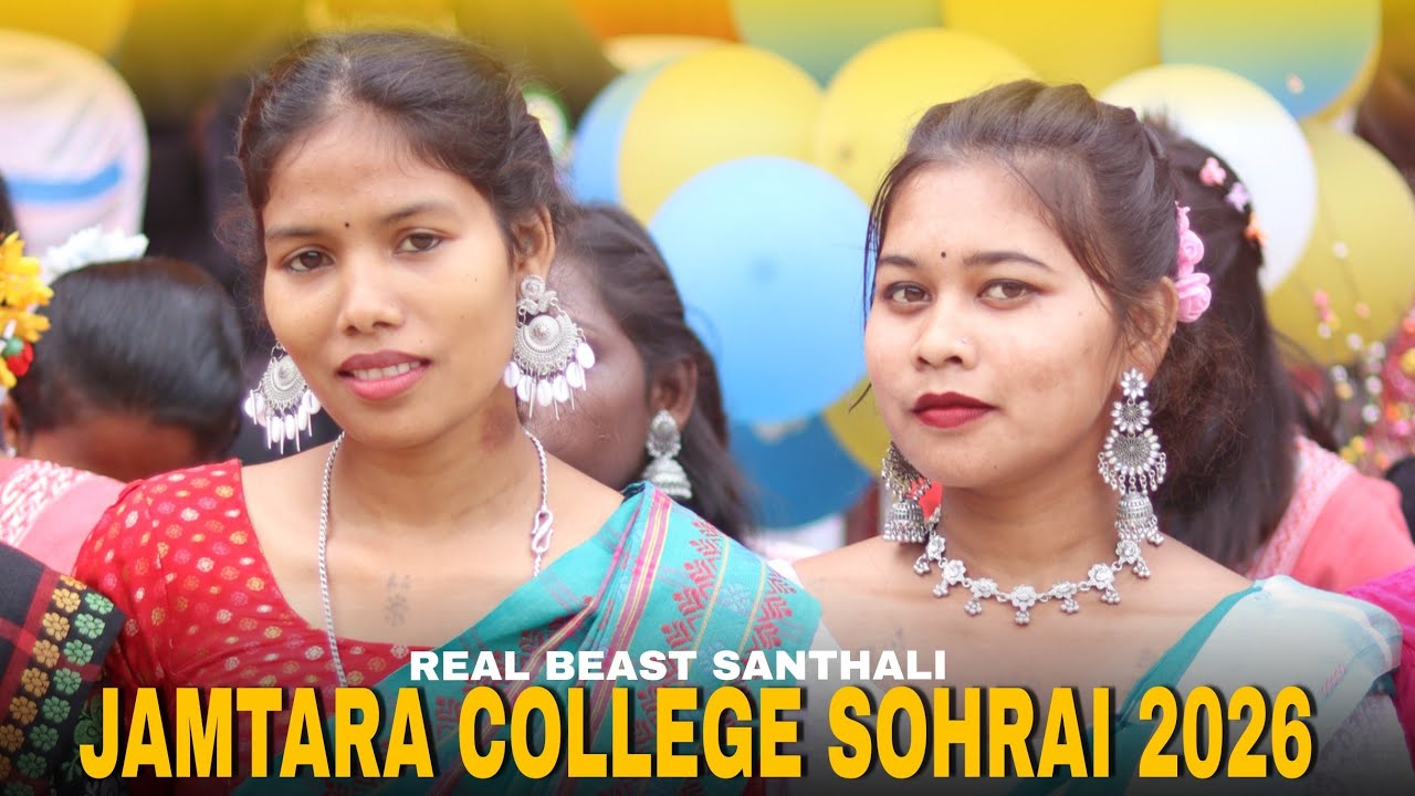 JAMTARA COLLEGE SOHRAI 2026 |Real Beast Santhali | Disom Sohrai 🌾🌻🌼|  #jamtarasohrai #subscribe 