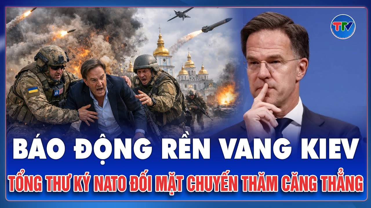 Tổng thư ký NATO Mark Rutte trải nghiệm bầu không khí căng thẳng tại Kiev trong chuyến thăm Ukraine