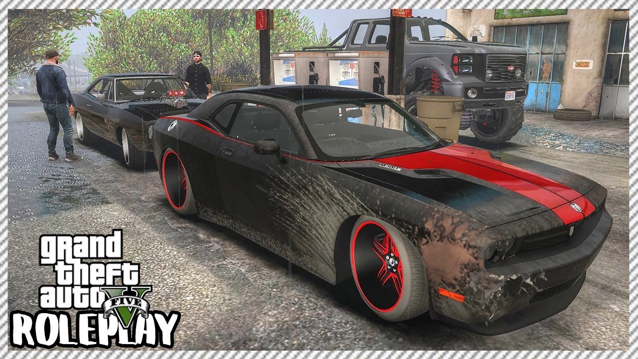 GTA 5 Roleplay - Crashed Muscle Car in 'DANGEROUS' Thunderstorm | RedlineRP #301
