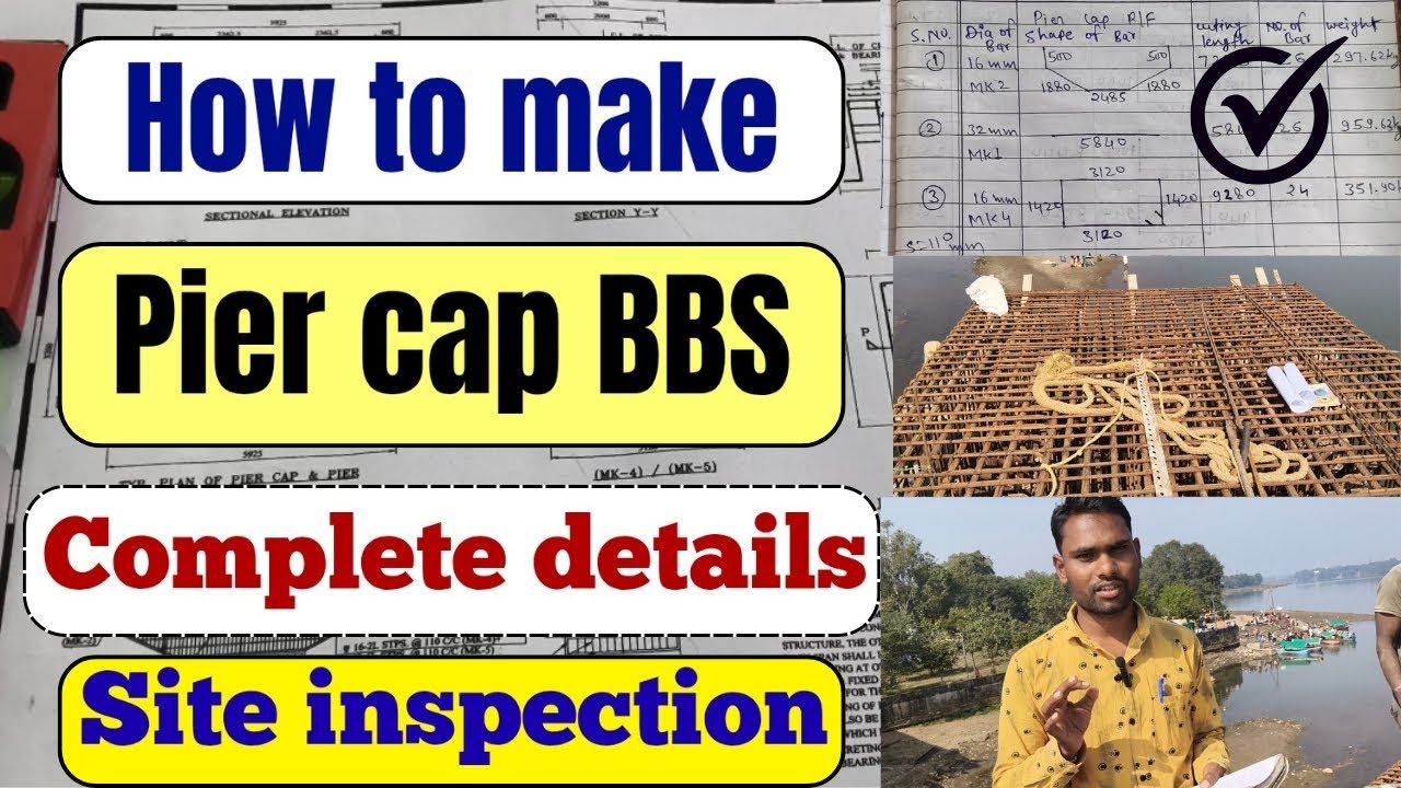 Pier cap BBS kaise banaye #civilengineering #tips #bbs #bridgeconstruction 