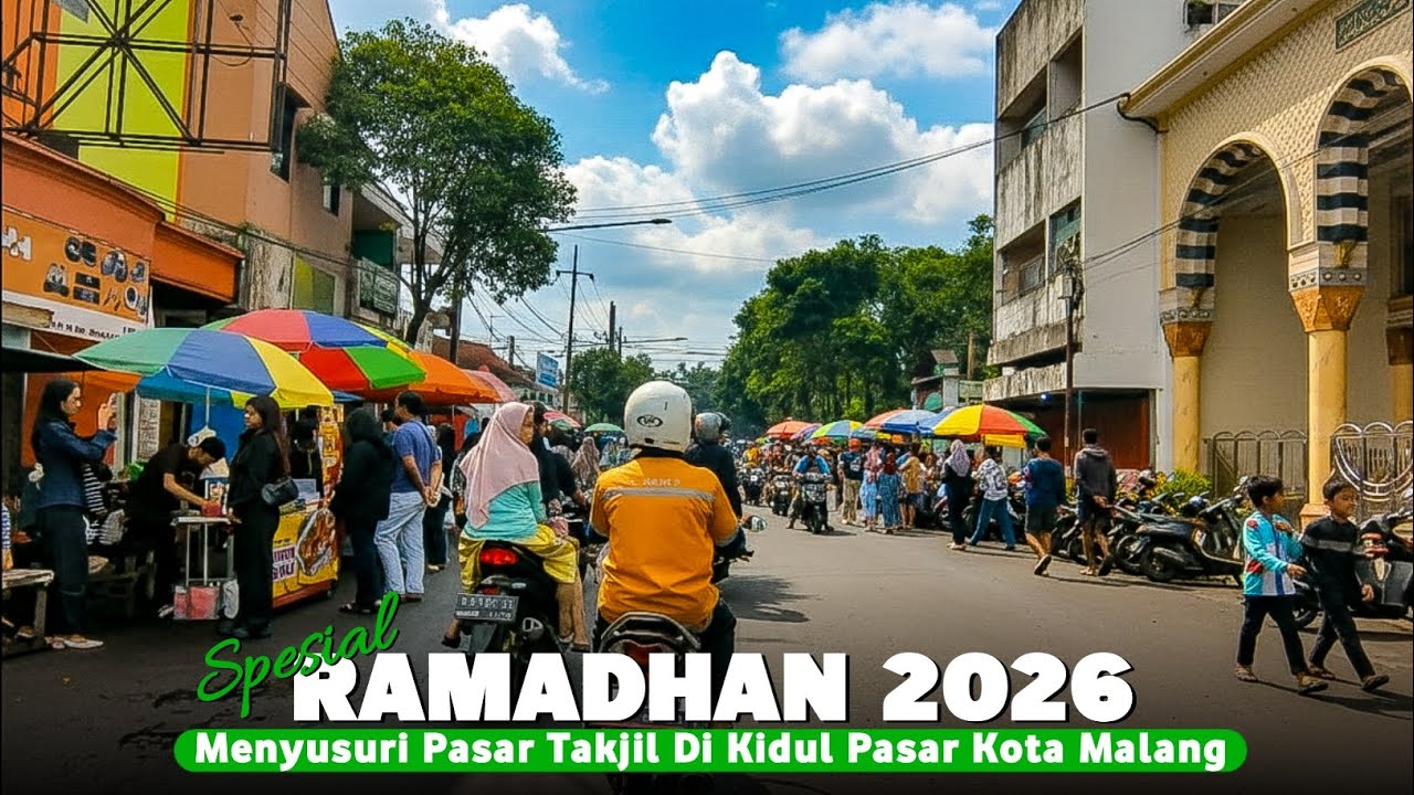 Asli rame banget...! Menyusuri PASAR TAKJIL KIDUL PASAR MALANG 