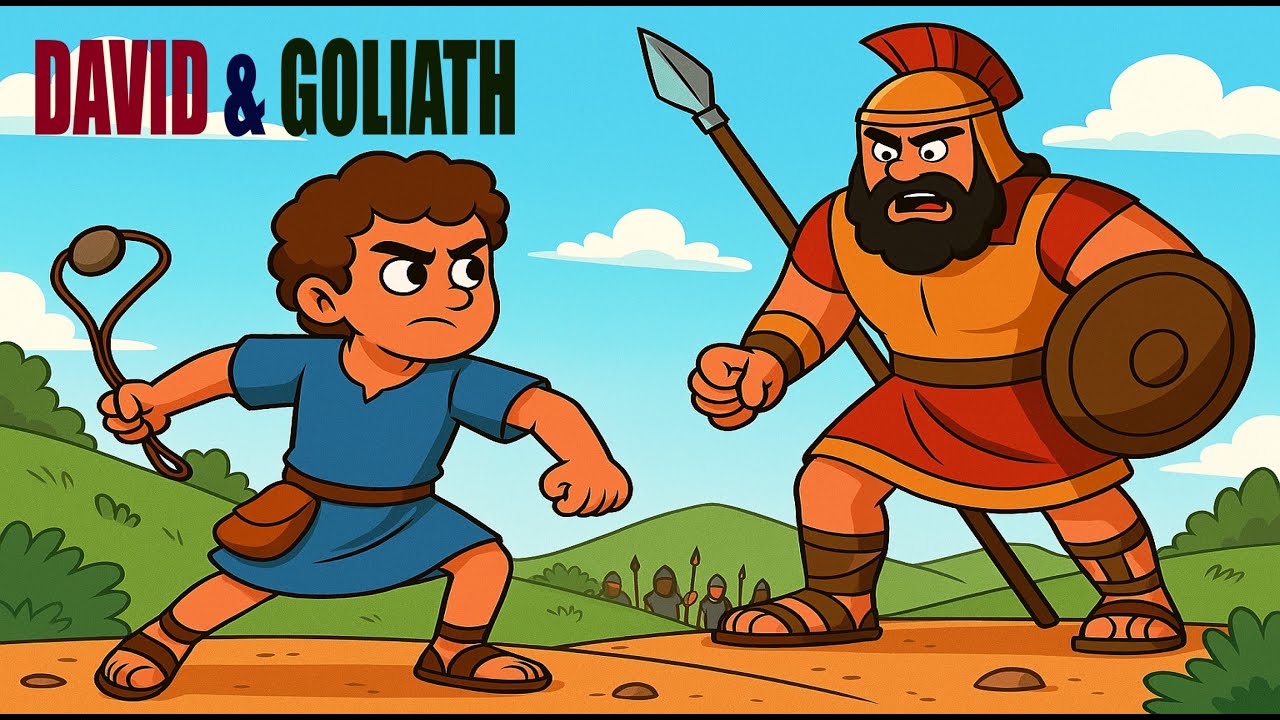 The NEW Story of David and Goilath | How David defeated Goliath #bibleforkids #kidsbedtime