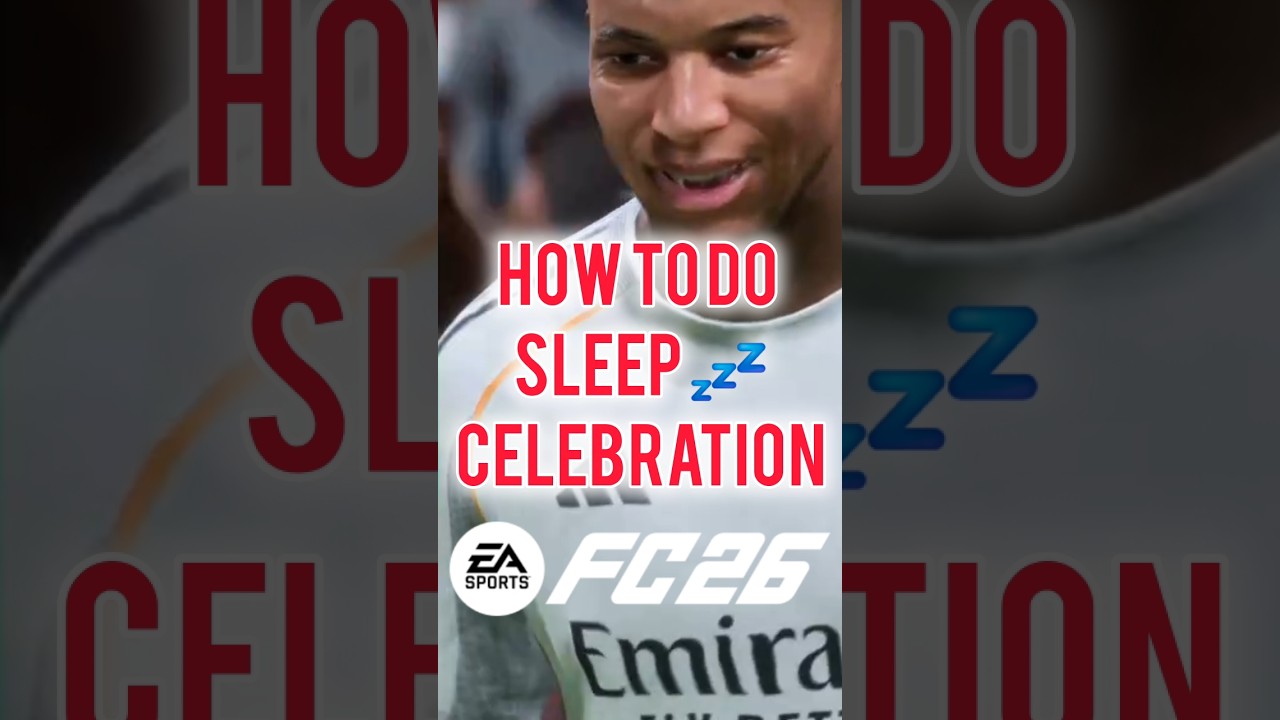 how to do sleep celebration in fc26 #eafc26 #football #trending