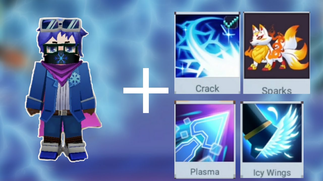 Blue skin+Blue footprint+Blue sword effect=💙! [Noclickbait](Blockmango)