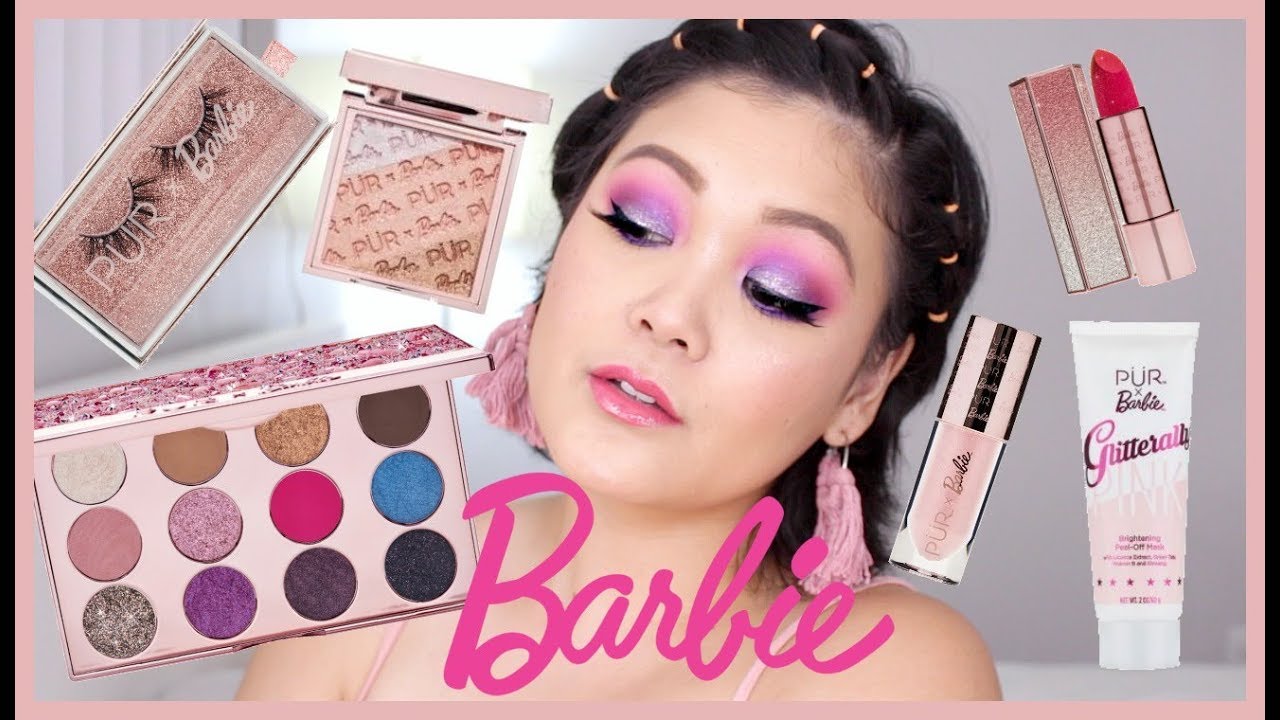 80&rsquo;s Inspired Barbie Pink Makeup Look ft. NEW Pur x Barbie Collection