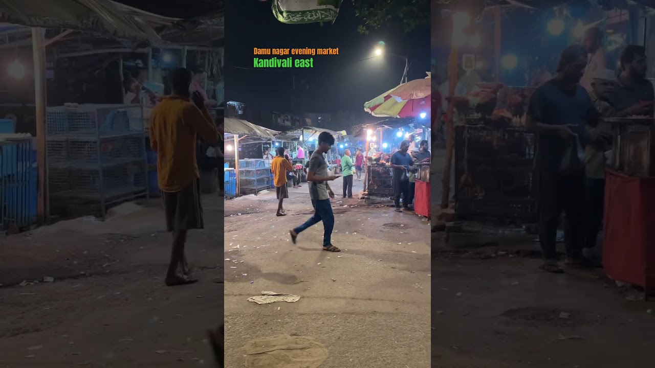 DAMU NAGAR EVENING MARKET-KANDIVALI EAST #Market #kandivali  #Mumbai #India