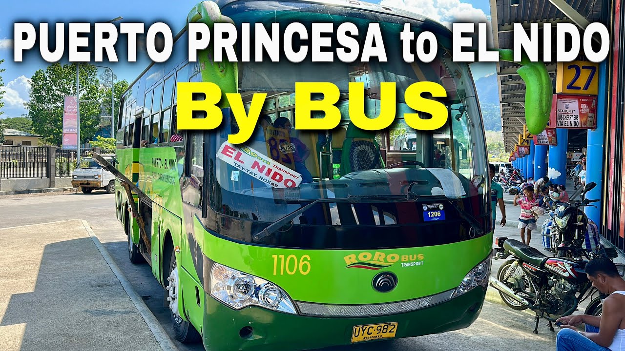 Puerto Princesa to El Nido by Bus! | Non-Aircon Bus Ride in Palawan, Philippines