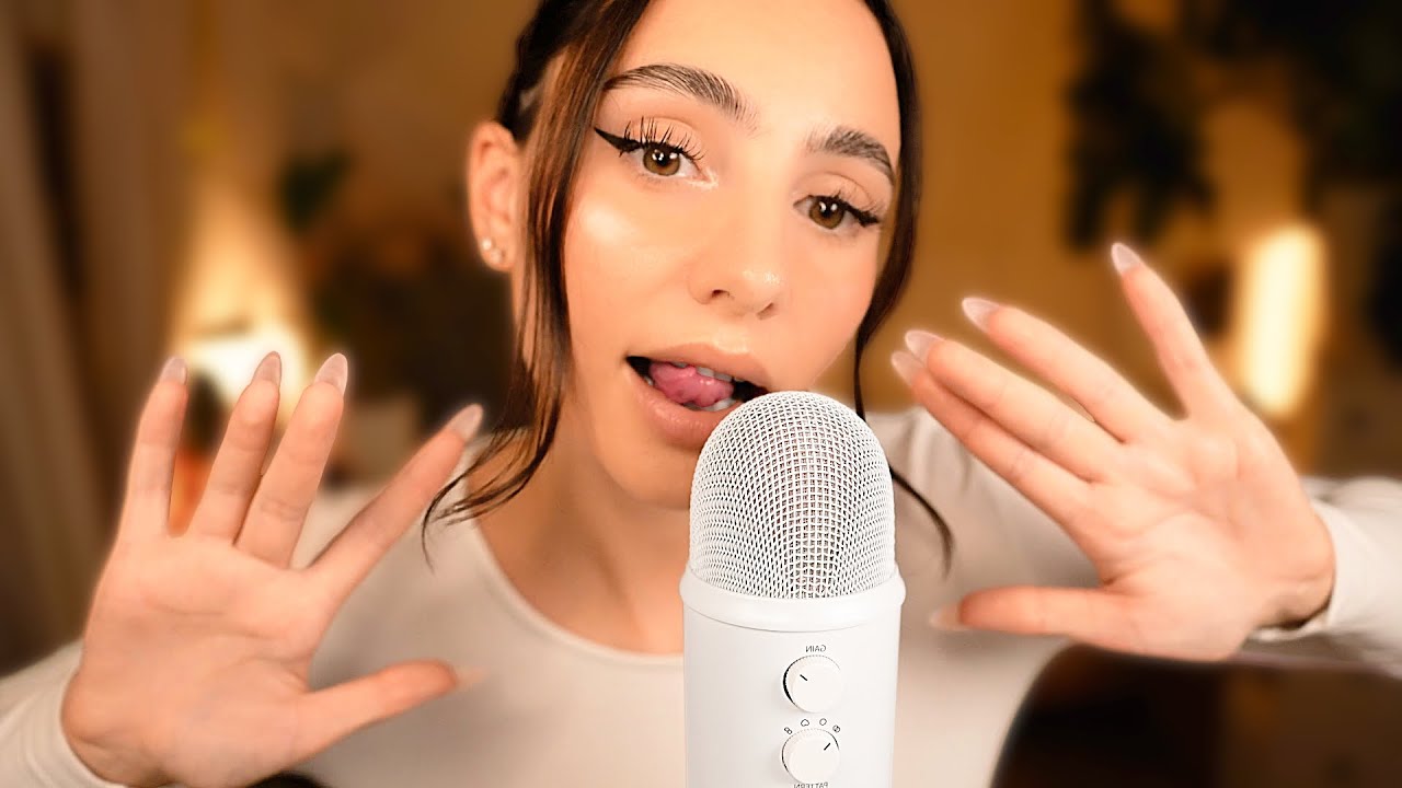 ASMR САМЫЕ РАССЛАБЛЯЮЩИЕ ЗВУКИ РТА 😴 И ГИПНОТИЧЕСКИЕ ДВИЖЕНИЯ РУК 👐🏼✨БЕЗ РАЗГОВОРОВ 🤫