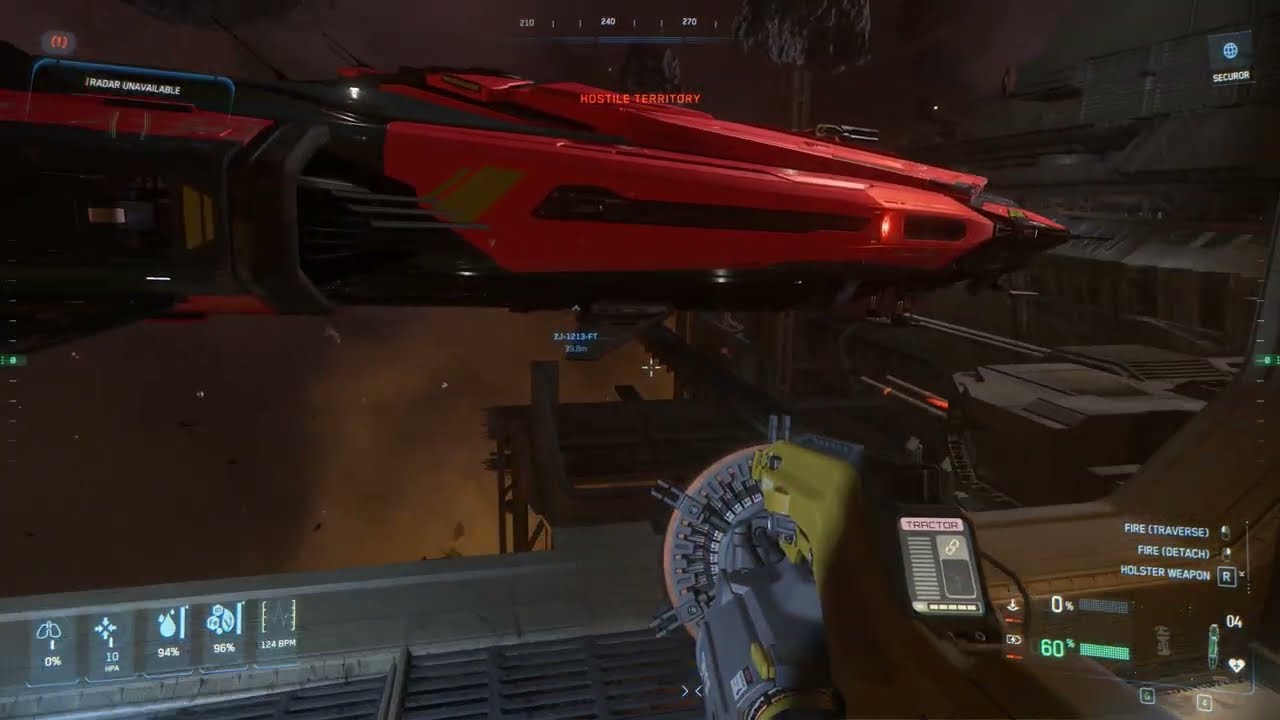 Disabling an Outlaw Stronghold Speedrun, Star Citizen