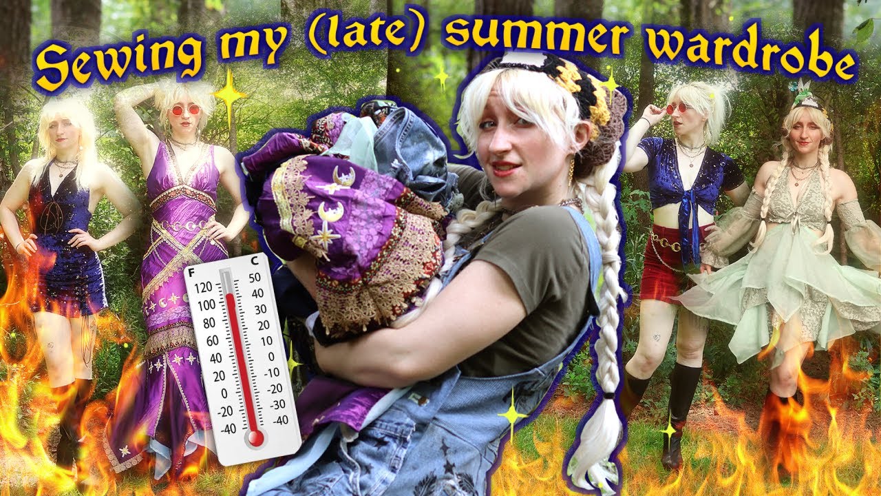 Can I sew my summer wardrobe out of MOSTLY SCRAPS? ☀️ (I managed to make a lot of stuff)
