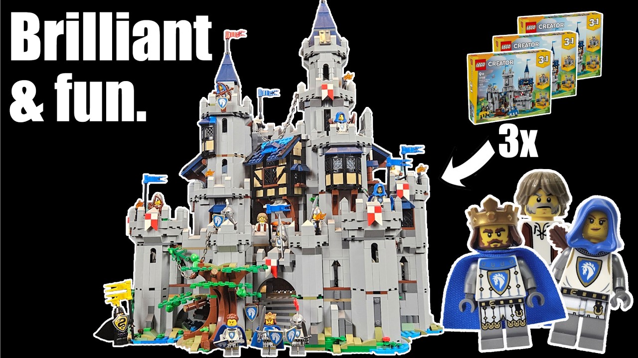 Этот ОГРОМНЫЙ замок LEGO потрясающе собран, и с ним очень интересно играть.