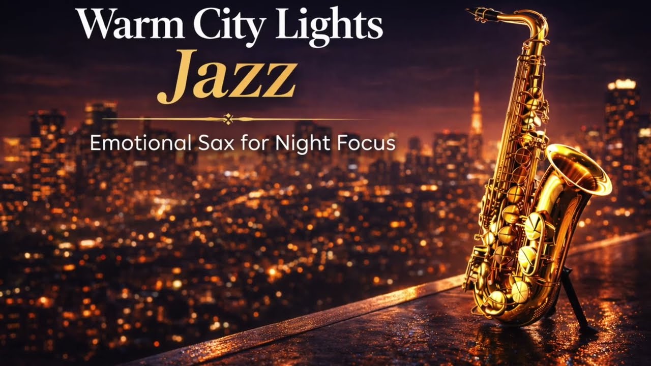Warm City Lights &ndash; Emotional Jazz Sax for Late Night Focus
