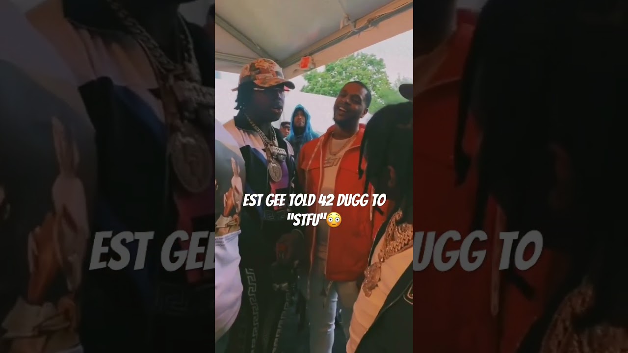 EST GEE Getting into an altercation with 42 Dugg #42dugg #estgee #rappers