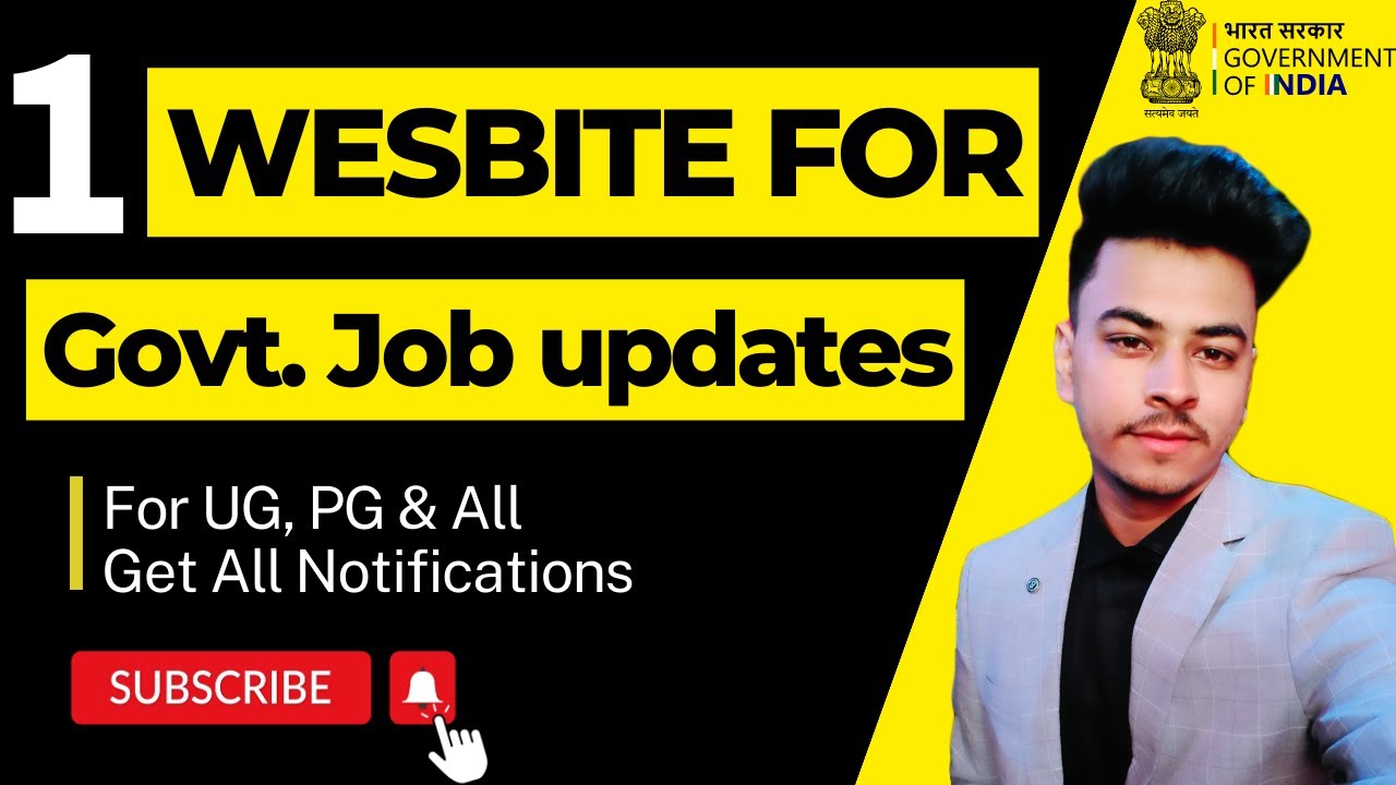1 Website for All Government Job Updates & Notifications | Best Website for Government Jobs 2023