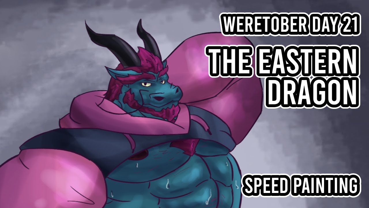 The Eastern Dragon | Weretober day 21 | SpeedPainting