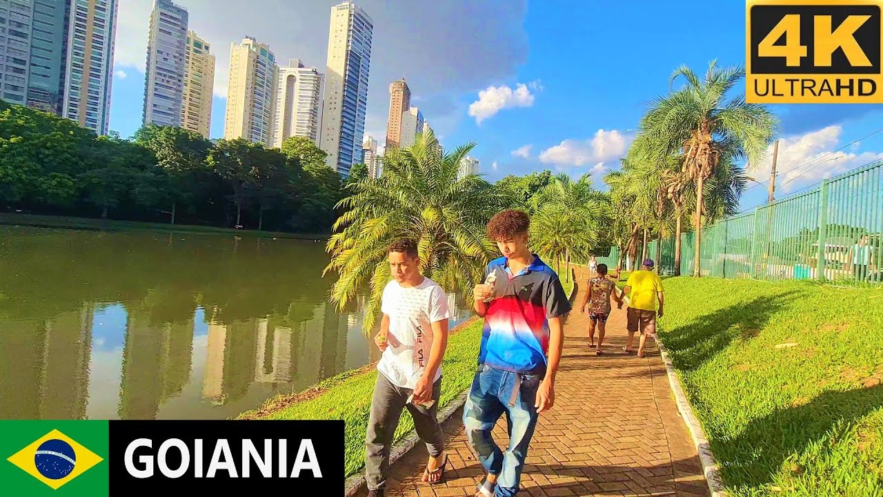 Комо в Гоянии? 4K caminhada em parques e ruas de Goiania, Гояс, Бразилия