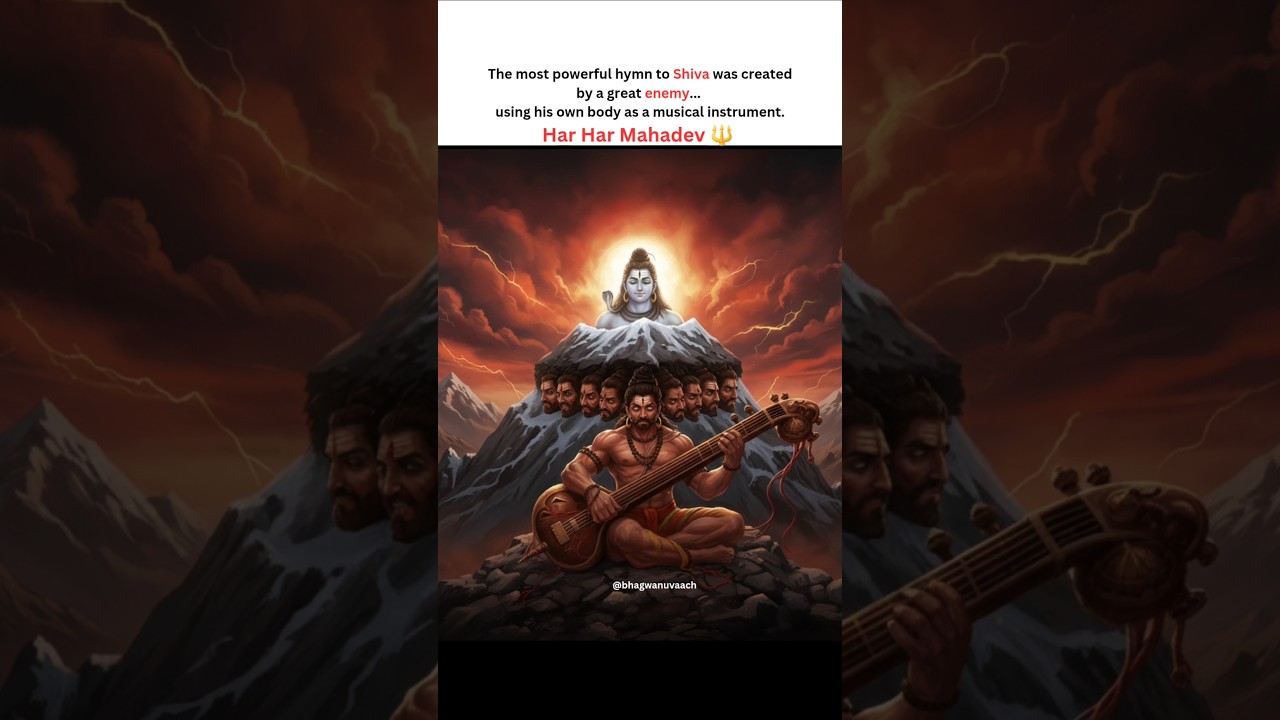 How Ravana Created The SHIVA TANDAV STOTRAM With His Own HEAD! #raavan #shyamsundar #divinedarshan