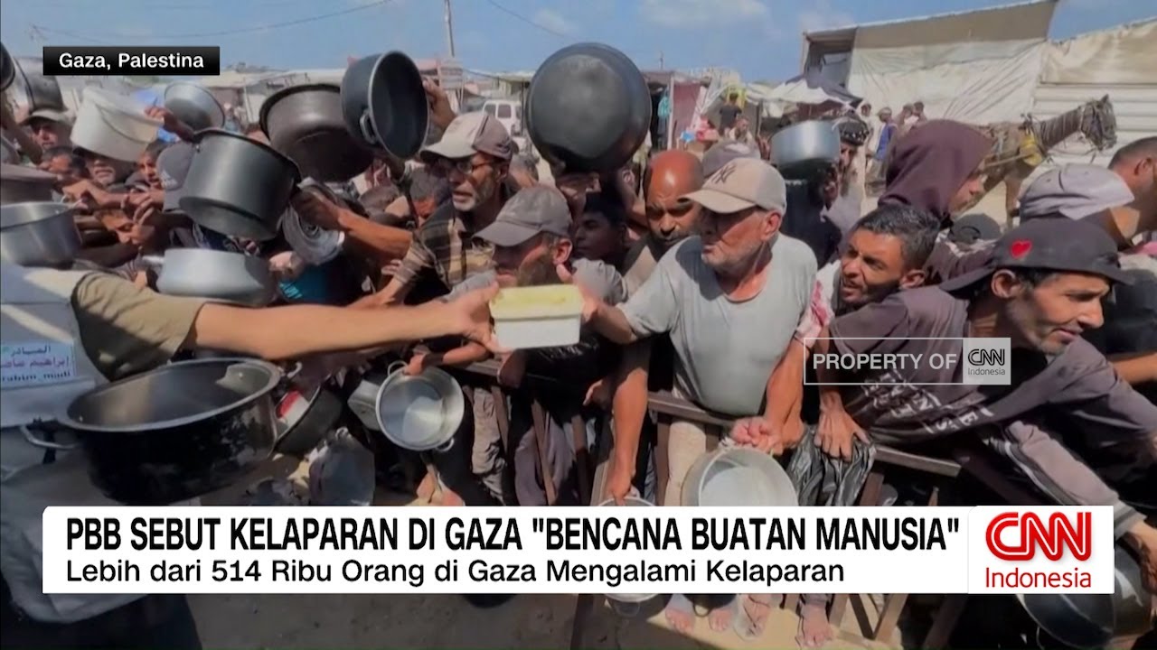 PBB Sebut Kelaparan di Gaza Bencana Buatan Manusia