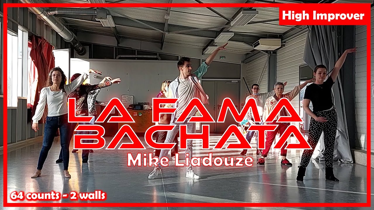 La Fama Bachata - Line Dance (Demo & Tuto EN/FR)