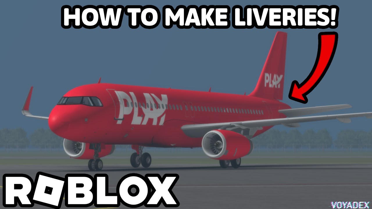 How to make and apply plane liveries on Roblox! | Tutorial