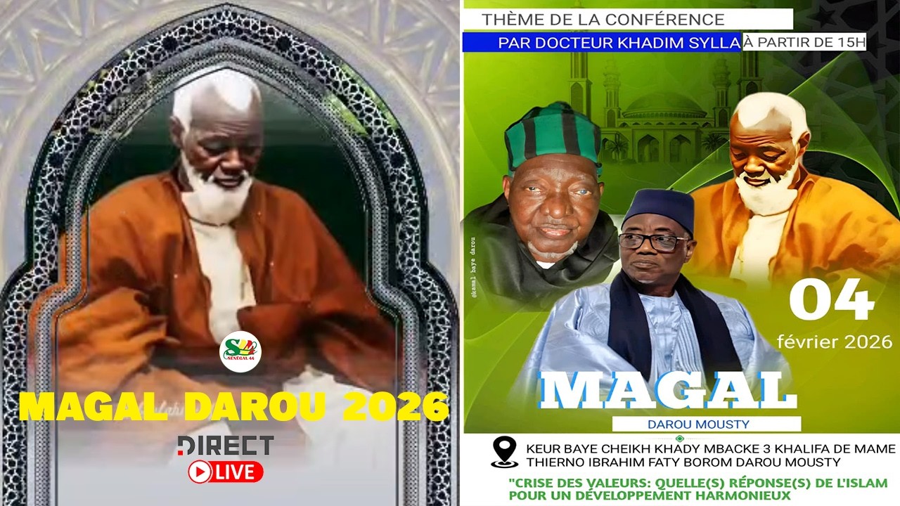 🔴MAGAL DAROU  Conférence Magal Darou Moukhty 2026 Keur Serigne Abdou Mbacké Baye Cheikh Khady