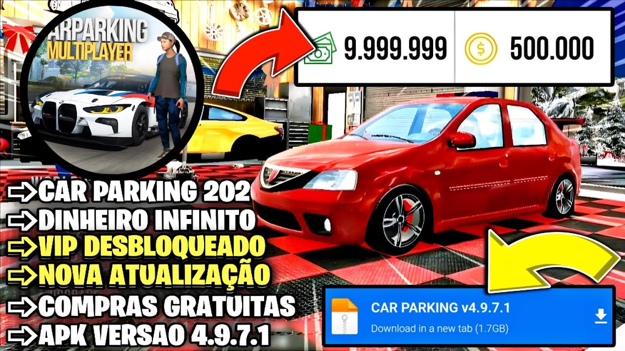 CAR PARKING MULTIPLAYER DINHEIRO INFINITO PREMIUM DESBLOQUEADO APK ATUALIZADO OFFLINE/ONLINE 2026