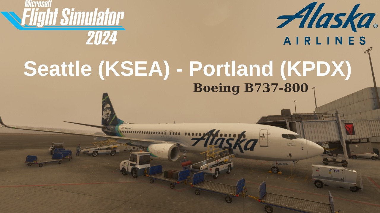 Alaska Airlines Real Ops | Seattle (KSEA) - Portland (KPDX) | Boeing B737-800