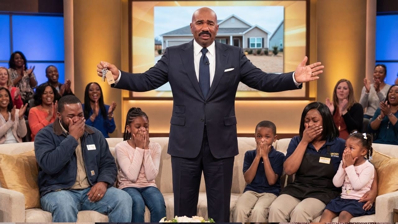 Homeless family came to Steve Harvey's show for budgeting tips  what happened next will make you cry