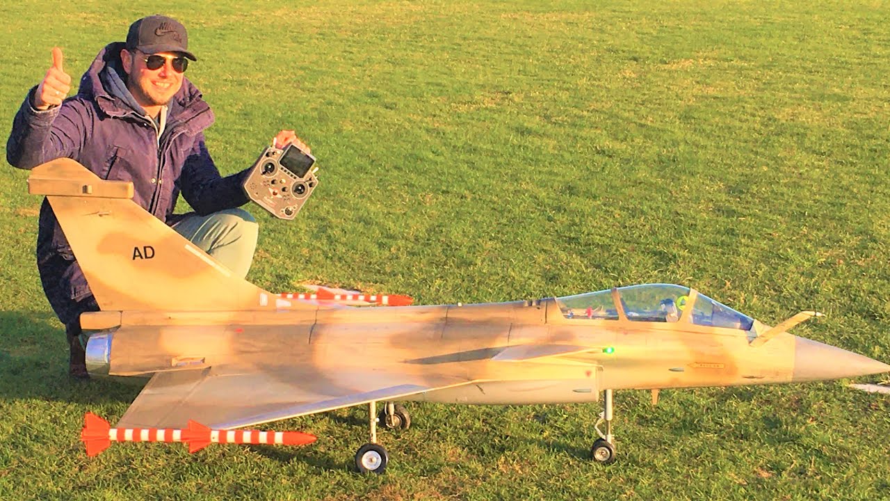 Rc Dassault Rafale Maiden Flight 1/7 Scale Jet Aviation Design FT-180 Frank Turbine Test Flight FMC