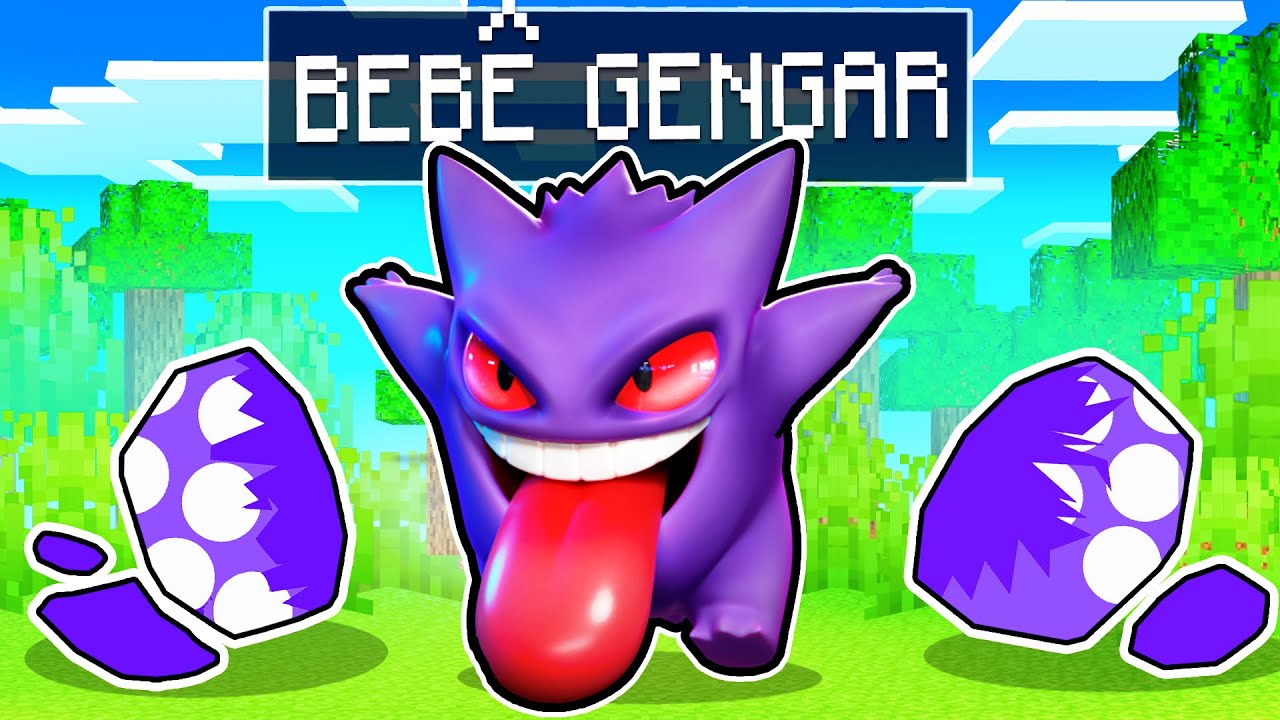 NASCI COMO UM BEBE POKEMON no Minecraft