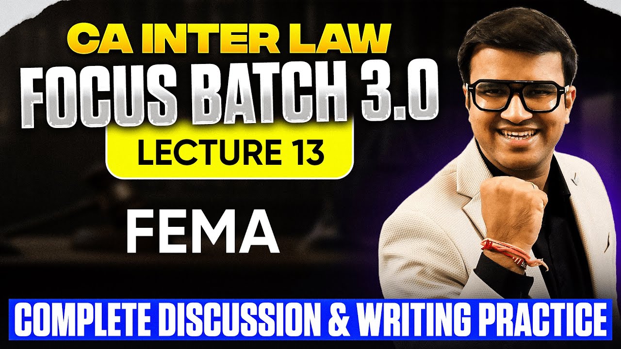 CA Inter Law | FEMA  | Most Expected Question & Answer Practice | Indresh Gandhi